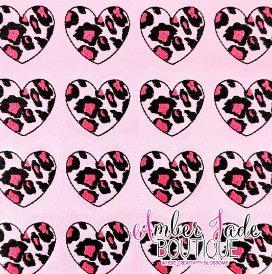 Leopard Heart - PINK