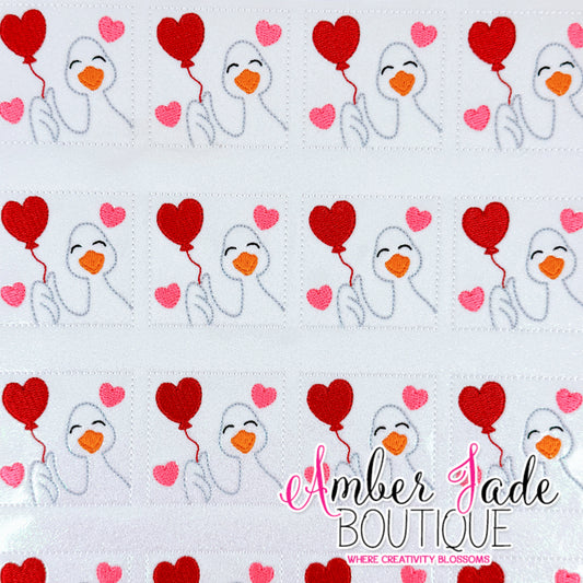 Peeking Valentine Goose Balloons
