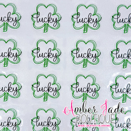 Sketch Lucky Shamrock - White