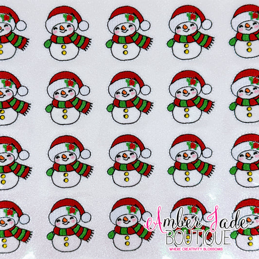 Snowman Christmas Holly