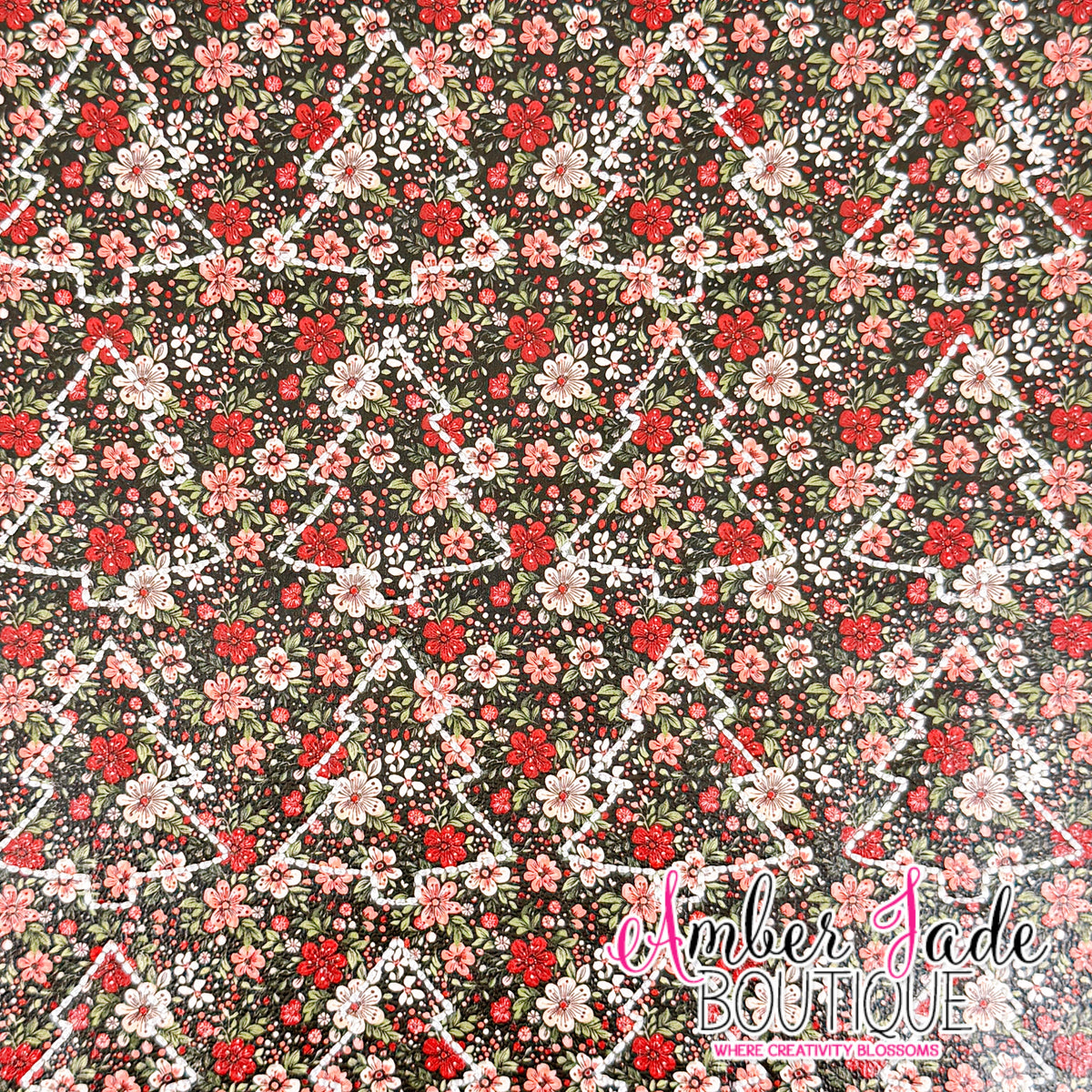 *LIMITED* Christmas Tree - Retro Christmas Floral 25
