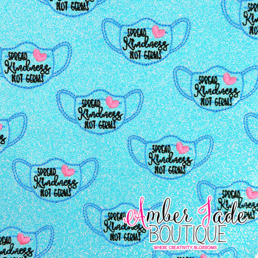 Spread Kindness Not Germs Mask - BLUE