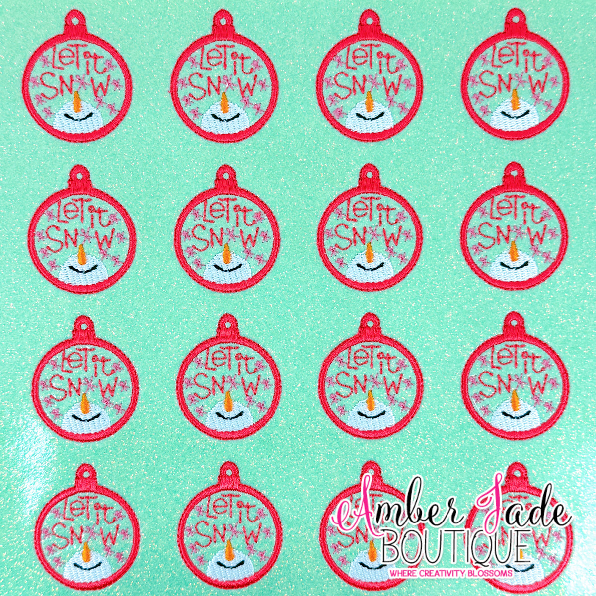 Let It Snow Ornament - MINT