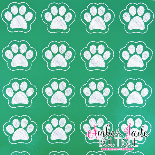 Dog Paw - Green Marine & White