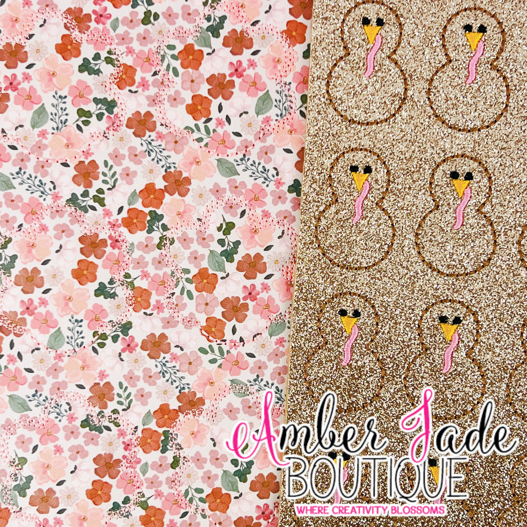 Turkey - Sepia Pink Floral