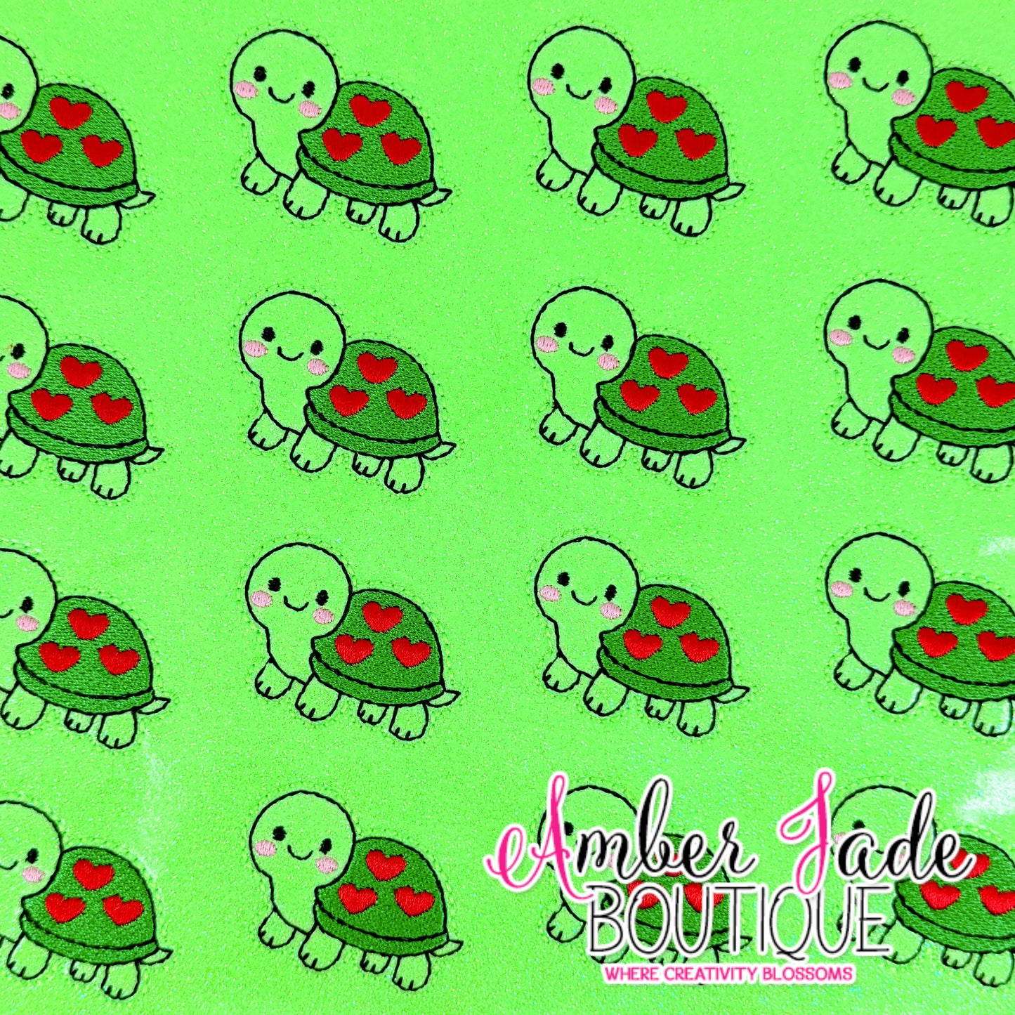 Valentine's Day Turtle - GREEN