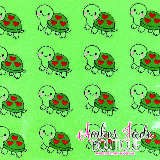 Valentine's Day Turtle - GREEN