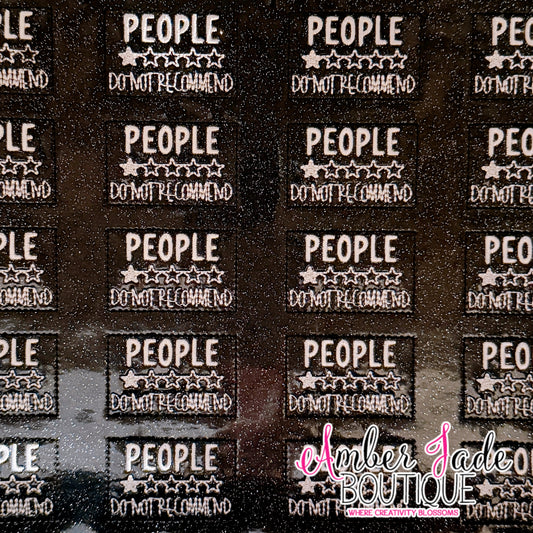 PEOPLE - Do Not Recommend