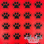 Dog Paw - Red Marine & Black