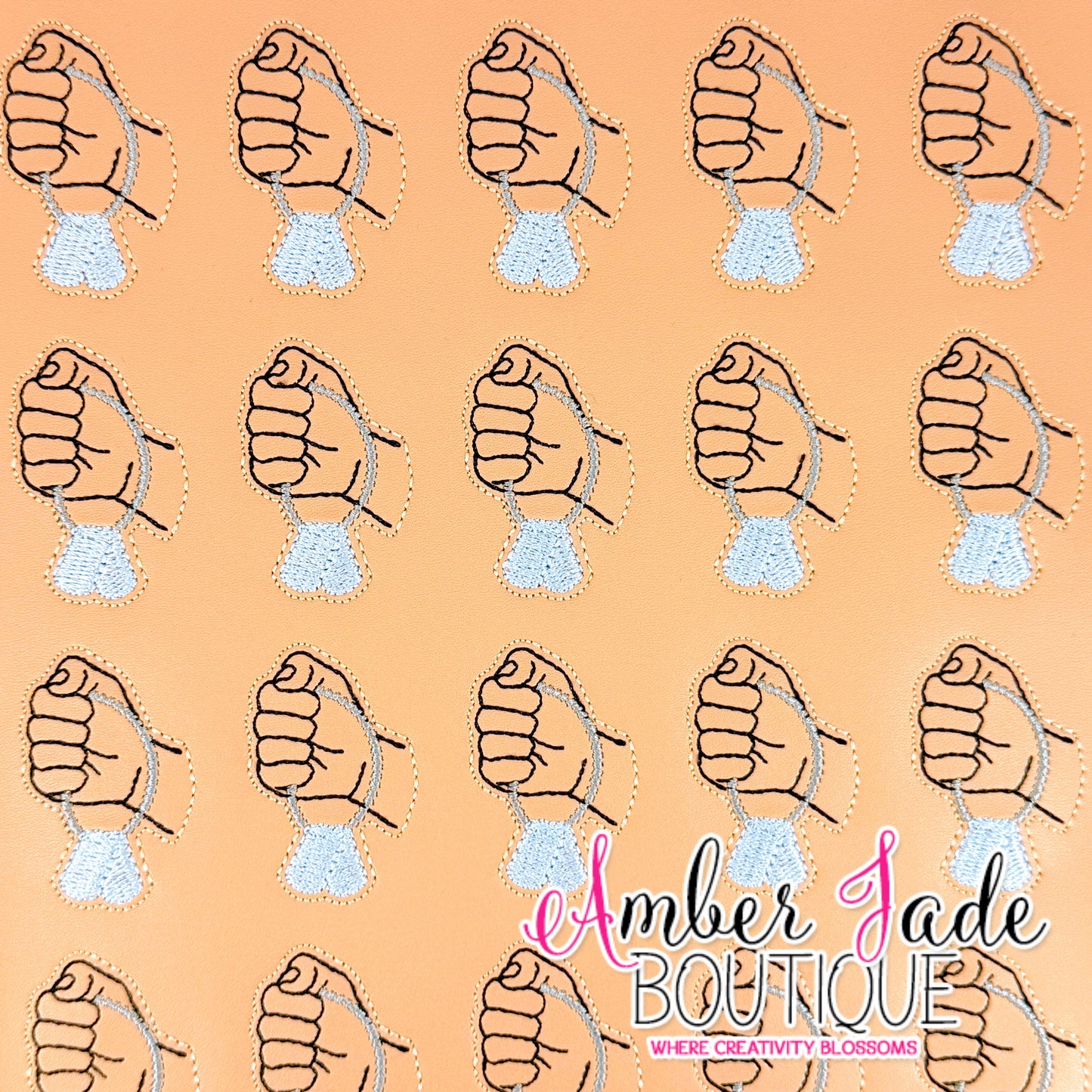 Hand with Dog Tags - MEDIUM