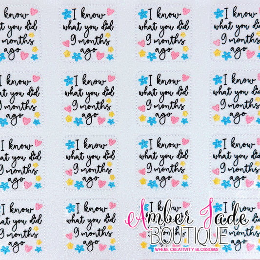 I know what you did 9 months ago