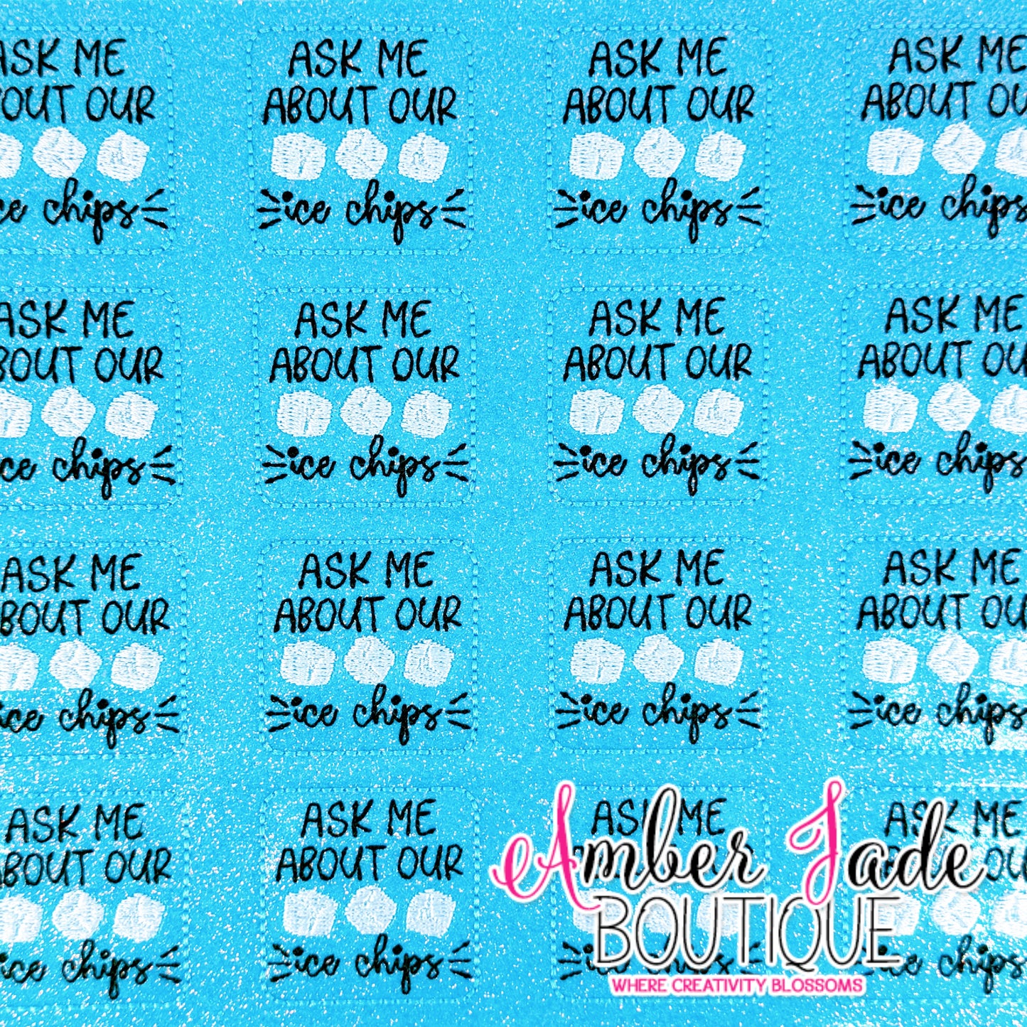 Ask me about our ice chips