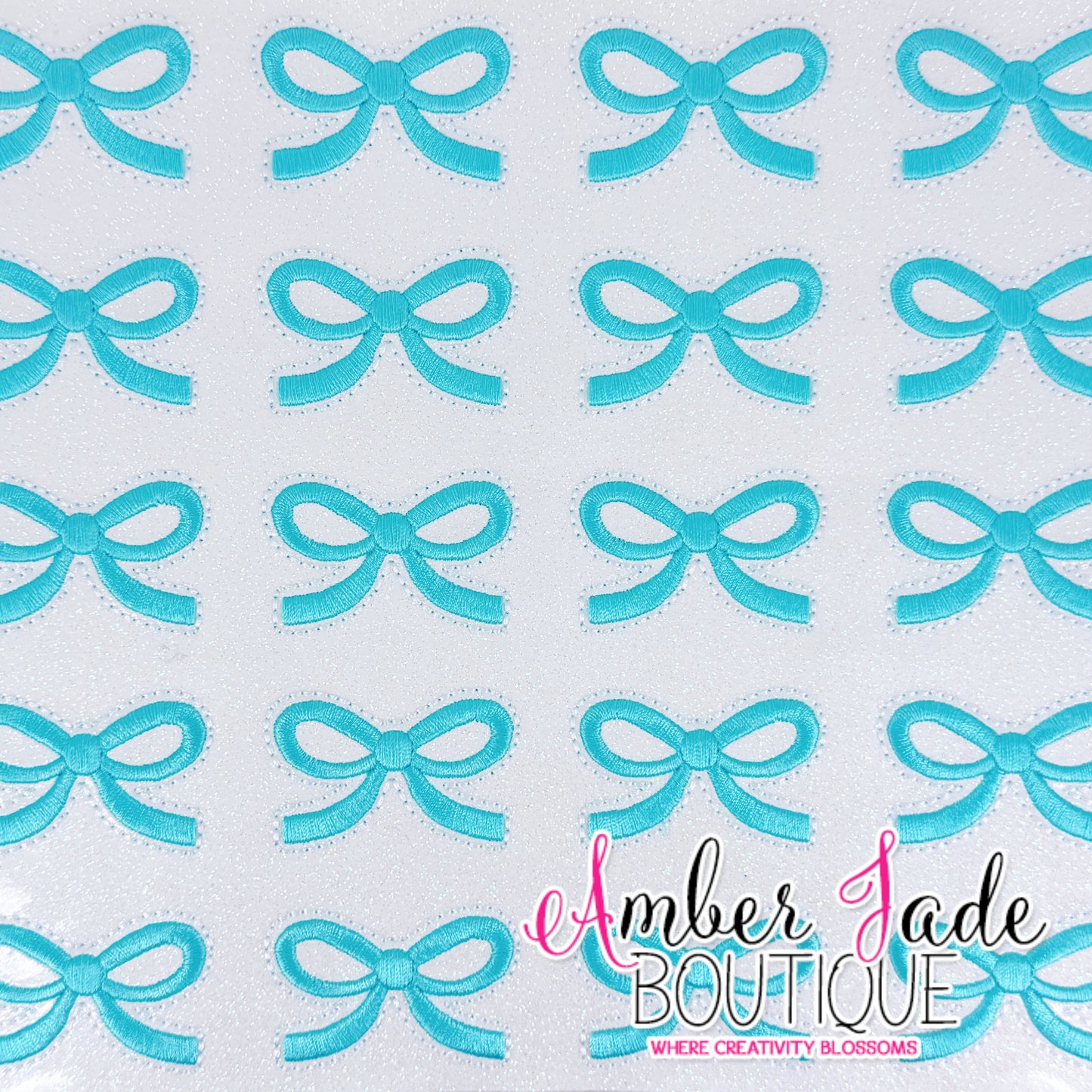 Coquette Satin Bow - Light Turquoise