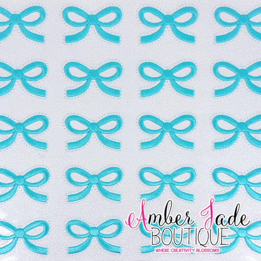 Coquette Satin Bow - Light Turquoise