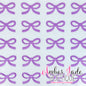 Coquette Satin Bow - Light Purple