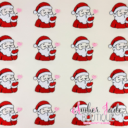 Santa Blowing Heart Kiss