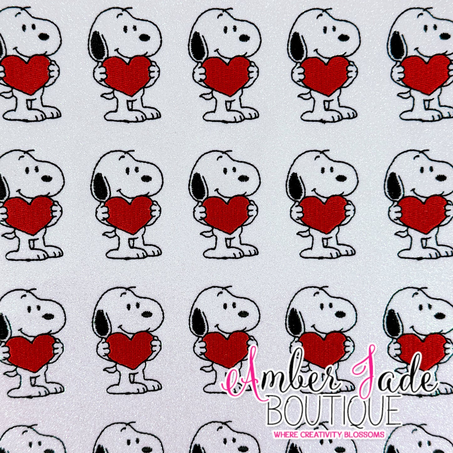 Snoopy Holding Big Heart