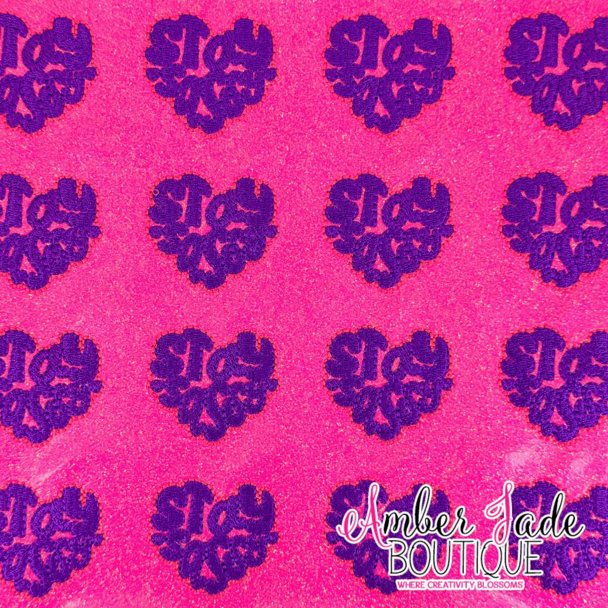 Stay Sassy Heart - Hot Pink