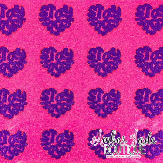 Stay Sassy Heart - Hot Pink
