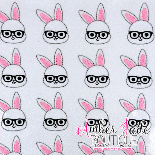 Geeky Bunny 2 - Black Glasses