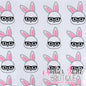 Geeky Bunny 2 - Black Glasses