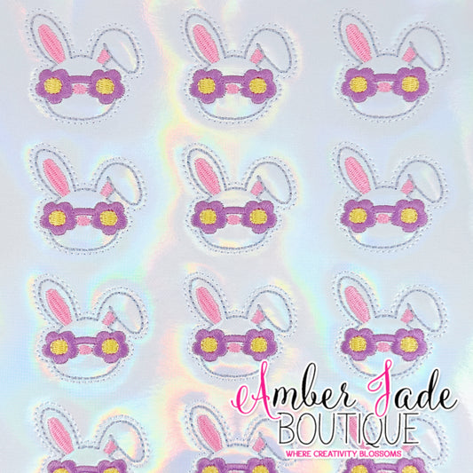 Bunny Rabbit in flower glasses