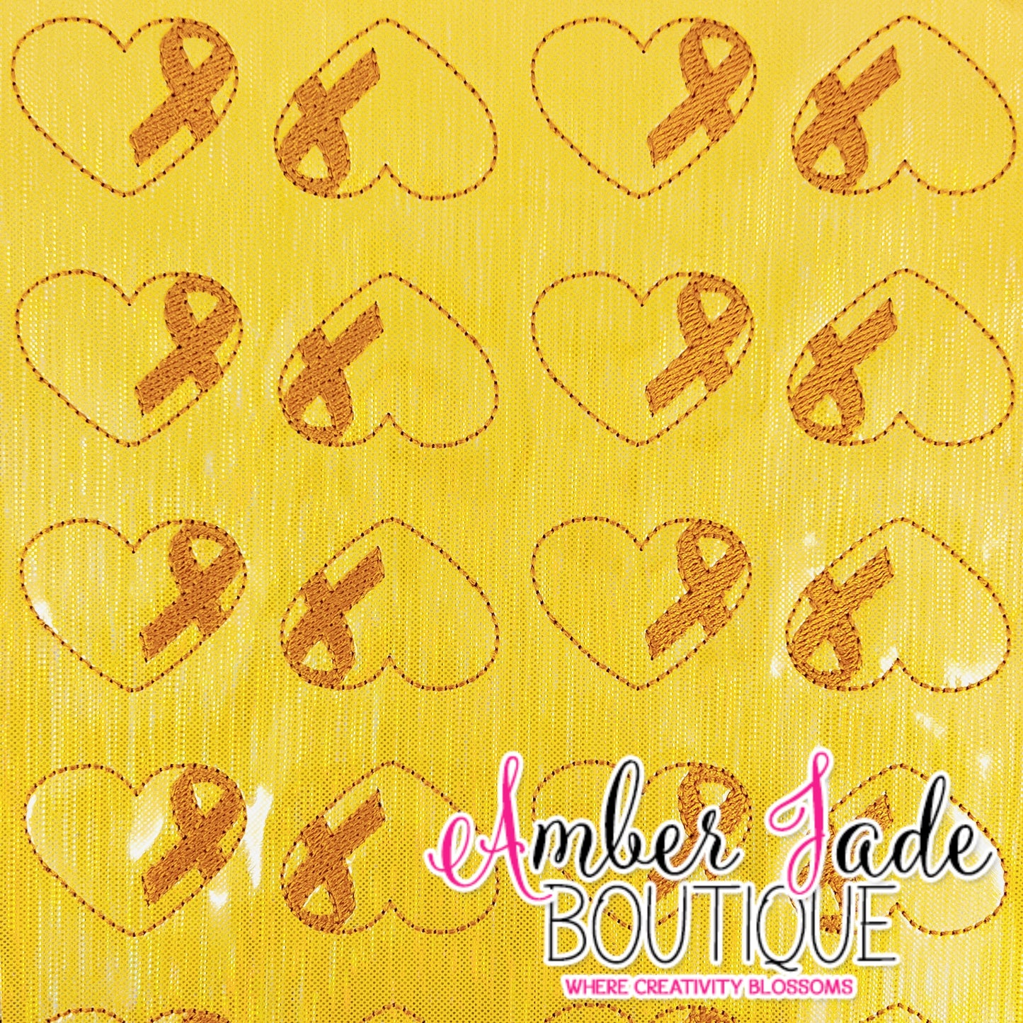 Ribbon Heart - Childhood Cancer