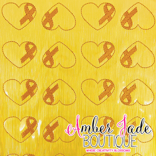 Ribbon Heart - Childhood Cancer