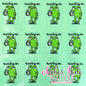 Running on Coffee - FROG (Set of 3)