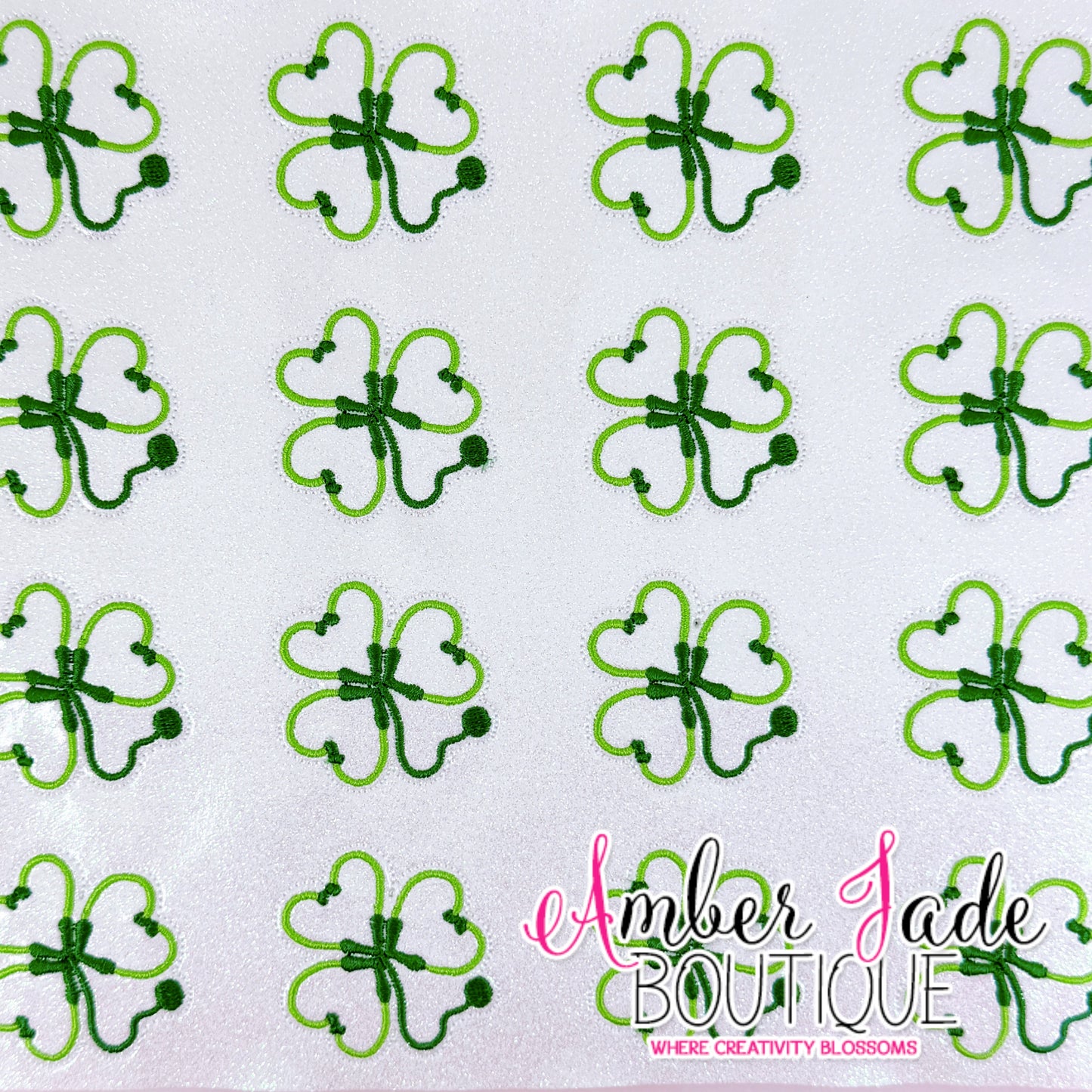 Shamrock Stethoscope #2 - WHITE
