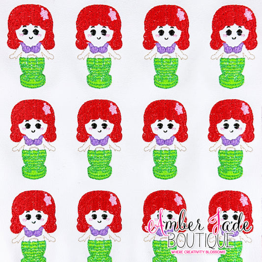 Polly Pocket 5 - Mermaid - Red & Green