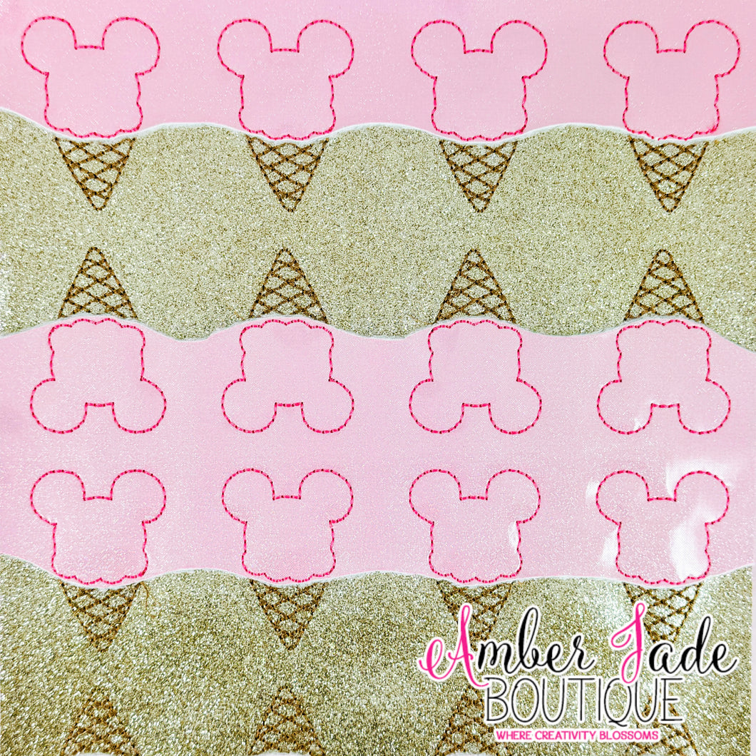 Mickey Ice Cream Cone - PINK