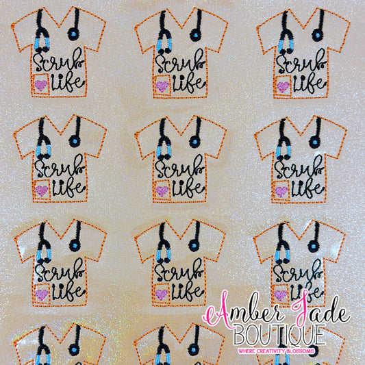 Scrub Life - Pastel Orange