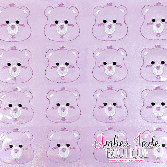 Care Bear Face - PURPLE