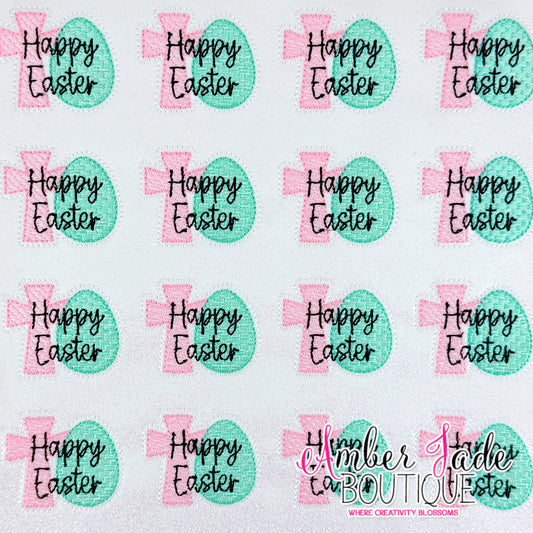 Cross Egg - Happy Easter - Pink & Mint