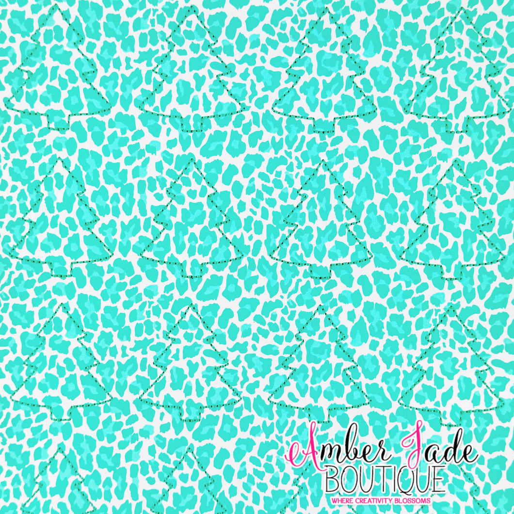 *LIMITED* Christmas Tree Green Leopard