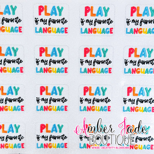SLP - Play is my favorite language