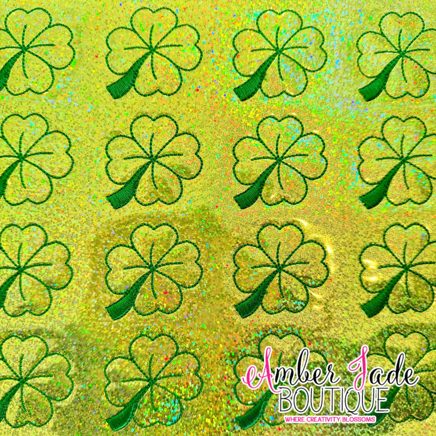 Glitter Confetti Four Leaf Clover 3