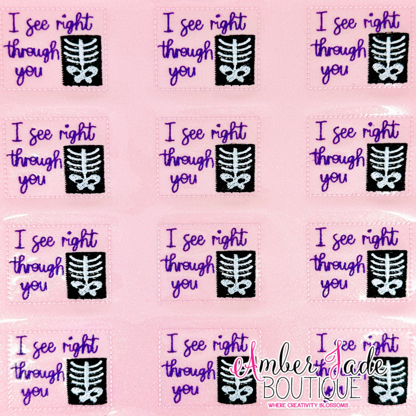 I see right through you - CUSTOM SHEET ORDER
