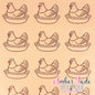 Vintage - Hen on nest - TAN
