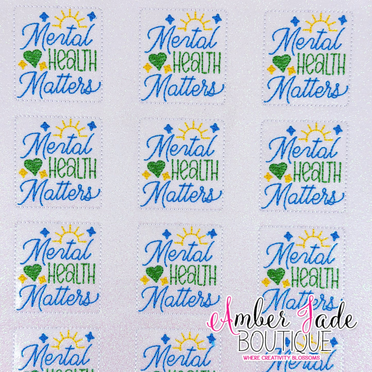 Mental Health Matters - Green, Blue & Yellow