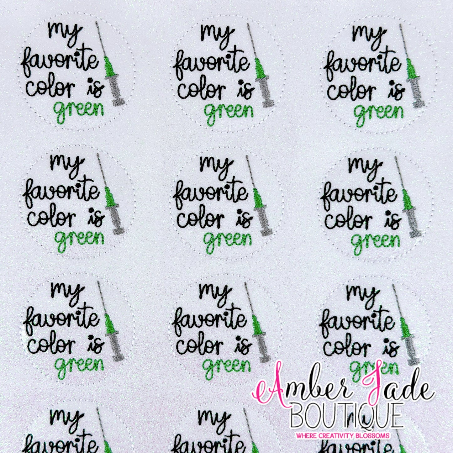My favorite color is green