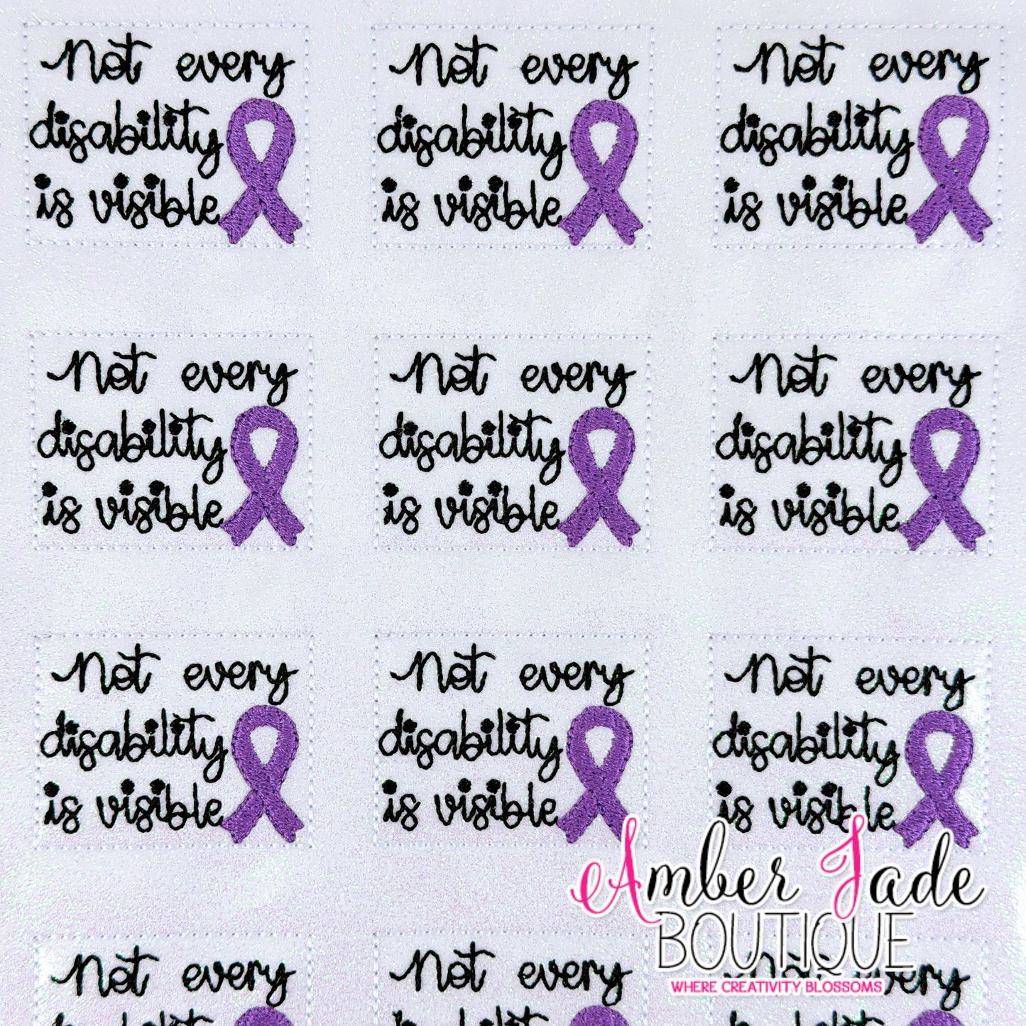 Not every disability is visible
