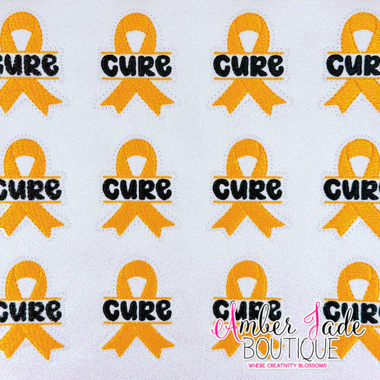CURE Awareness Ribbon - YELLOW GOLD