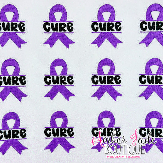 CURE Awareness Ribbon - PURPLE