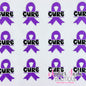 CURE Awareness Ribbon - PURPLE