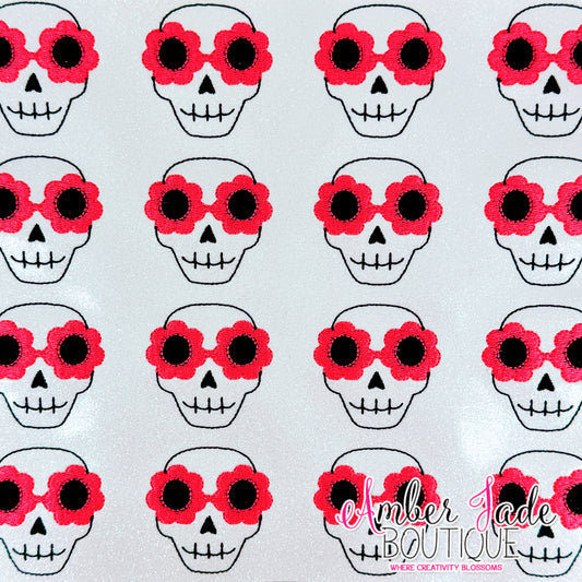 Skeleton Flower Glasses