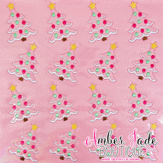 Christmas Tree w/ Ornaments - PINK