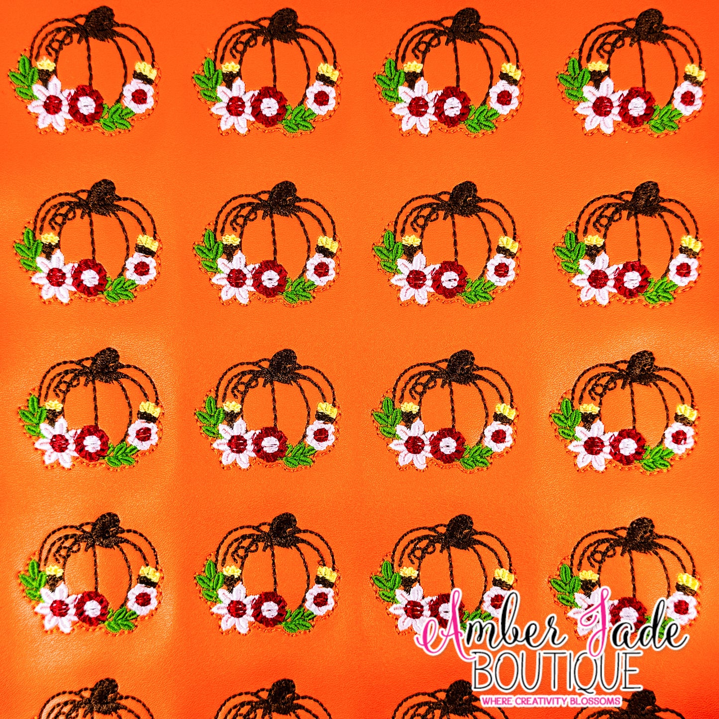 Pumpkin Floral 2 - Marine