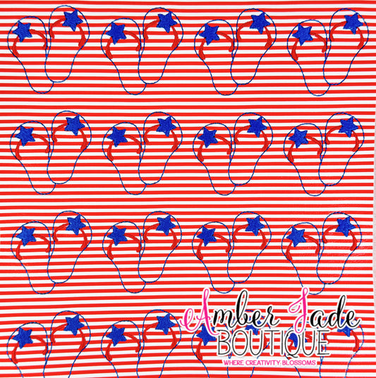 *LIMITED* Patriotic Flip Flops - Stripes
